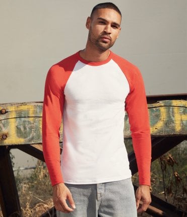 SF Men's Long Sleeve Baseball T-Shirt (SF271) - Long Sleeve Baseball Tee